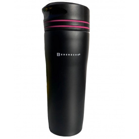 Термочашка термос для чая и кофе Edenberg EB-643 380 мл Черный/Розовый