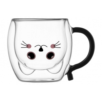 Набор чашек боросиликатное стекло 250 мл 2 шт Ardesto Animals AR2625ACH