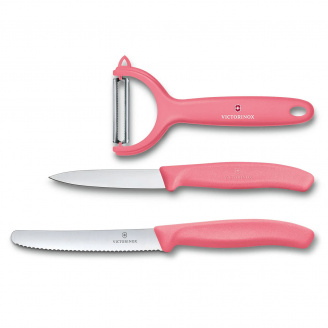 Набор Victorinox Swiss Classic Trend Colors Paring Knife Set with Tomato and Kiwi Peeler Светло-красный (6.7116.33L12)