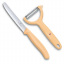 Набор из ножа и овощечистки Victorinox Swiss Classic Paring Set Светло оранжевый (6.7116.23L52) Івано-Франківськ