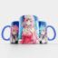 Чашка Fan Girl Рем Рам и Эмилия Ре:Зеро Жизнь с нуля - Re: Zero (14898) 330 мл Голубой Киев