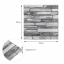 Панель стеновая 3D Sticker Wall SW-00002003 700x700x4 мм Серый (991943999) Полтава