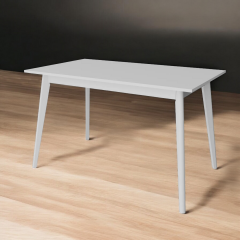 Стол обеденный Tobi Sho BON прямоугольный для кухни, столовой, 1180х680х750 мм Белый/Белый Покровск