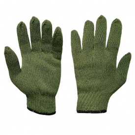 Рукавички теплі подвійні 25 шт Зелений (6924)