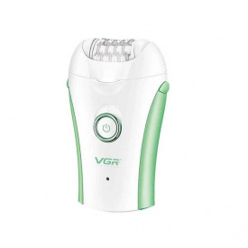 Женский беспроводной аккумуляторный эпилятор с подсветкой и насадками VGR V-705 Зеленый