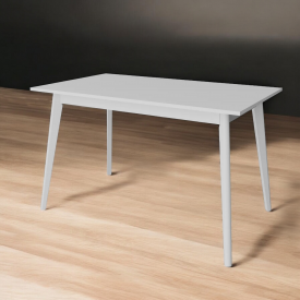 Стіл обідній Tobi Sho BON прямокутний для кухні, їдальні, 1180х680х750 мм Білий/Білий