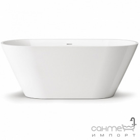 Овальная отдельностоящая ванна из искусственного камня Devit Style Caststone 166 17070130W белый глянець