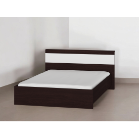 Ліжко полуторне Tobi Sho SONATA/1400 ДСП, 1400х2000 мм Венге темний/Білий, 1400х2000 мм