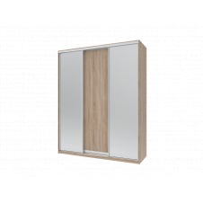 Шафа купе Doros Сіті 24 Дуб Cонома 1 ДСП / 2 Дзеркала 238х60х240 (42002071)