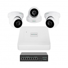 Комплект відеоспостереження на 3 камери GreenVision GV-IP-K-W81/03 5Mp (LP29478)