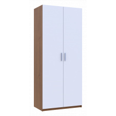 Розпашна Шафа для одягу Doros Кен Горіх / Білий 2 ДСП 90х52х210 (41901254)