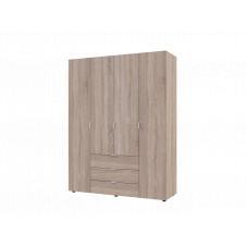 Розпашна Шафа для одягу Doros Гелар Дуб Cонома 4 ДСП 155х49,5х203,4 (80397560)