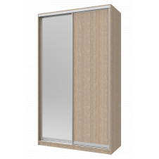 Шафа купе Doros Сіті 24 Дуб Cонома 1 ДСП / 1 Дзеркало 140х60х240 (42002072)