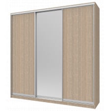 Шафа купе Doros Сіті 24 Дуб Cонома 2 ДСП / 1 Дзеркало 238х60х240 (42002078)