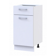 Кухня Doros Лея НЯ82_40 нижня вузька Білий/Дуб Сонома ДСП 40х46.6х82 (81359337.6)