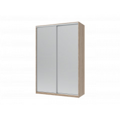 Шафа купе Doros Сіті Лайт Дуб Cонома 2 Дзеркала 150х60х225 (44900073) Виноградов
