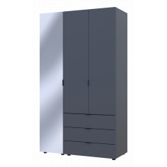 Шафа для одягу Doros Гелар Графіт 2ДСП/Дзеркало 116.5х49.5х203.4 (42002155) Кропивницкий