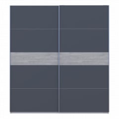 Шафа купе Doros G-Caiser Білий/Графіт вставка Бетон 2 ДСП /5 частин 220х60х240 (44900281) Киев