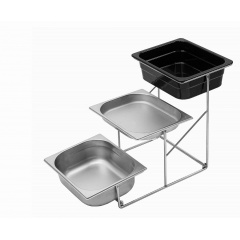 Трёхуровневая подставка из нержавеющей стали One Chef 68×32×42 см Львов