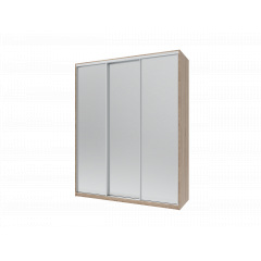 Шафа купе Doros Сіті Лайт Дуб Cонома 3 Дзеркала 180х60х225 (42002057) Косів