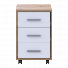 Тумба Doros Т3 Дуб Евок/Білий ДСП 43х42х66.4 (41901068) Дзензелівка