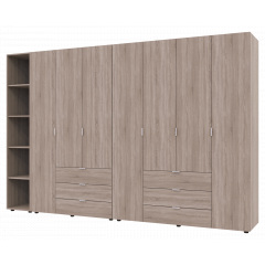 Комплект Doros Гелар з Етажеркою Дуб сонома 3+4 ДСП 309.4х49.5х203.4 (42005048) Якимівка