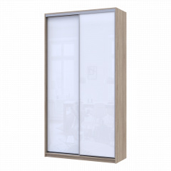 Шафа купе Сіті Лайт Слім Дуб Сонома Скло Біле 120х45х225 (44900308) Володарськ-Волинський