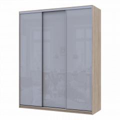 Шафа купе Сіті Лайт Слім Дуб Сонома Скло Сіре 180х60х225 (44900319) Кременець