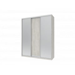 Шафа купе Doros Сіті Лайт Біле дерево 1 ДСП / 2 Дзеркала 180х60х225 (42002055) Акимовка