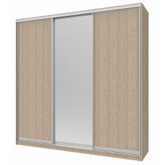 Шафа купе Doros Сіті 24 Дуб Cонома 2 ДСП / 1 Дзеркало 238х60х240 (42002078) Киев