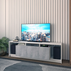 Стінка у вітальню Doros U1 Білий Бетон ДСП 160х38х48 (41516013) Новояворовск