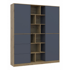 Шафа для одягу Doros Морган Дуб Артізан/Графіт ДСП/Шухляди 180х38.5х210 (42002256) Володарск-Волынский