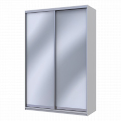 Шафа купе Doros Сіті Лайт Сірий світлий 2 Дзеркала 150х60х225 (45689762) Кропива