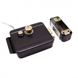 Замок електромеханічний GreenVision GV LEMch-110 Black, накладний