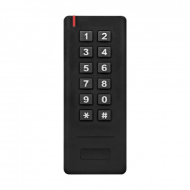 Клавіатура бездротова зі зчитувачем Em-Marine Trinix TRK-2201WR Black