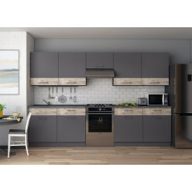 Кухня Лея Doros 3 м Графіт/Клондайк ДСП 300х60х250 (81000012)