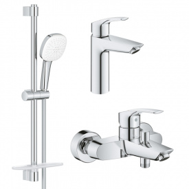 Набір змішувачів для душу 3 в 1 Grohe Eurosmart хром (UA123246M3)