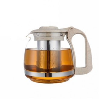 Заварочный чайник SNT 700мл (эко пластик+ боросиликатное, упрочненное стекло) (9161)
