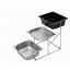 Трёхуровневая подставка из нержавеющей стали One Chef 68×32×42 см Львов