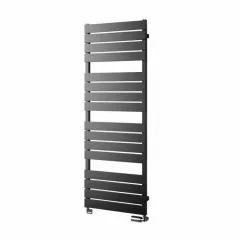 Полотенцесушитель водяной ISAN Atria 800х550 дизайнерский, черный матовый Бородянка