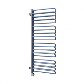 Полотенцесушитель водяной ISAN Space 820x515 дизайнерский, синий