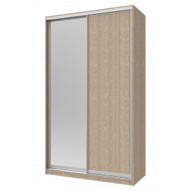 Шафа купе Doros Сіті 24 Дуб Cонома 1 ДСП / 1 Дзеркало 140х60х240 (42002072)