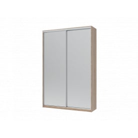 Шафа купе Doros Сіті Лайт Дуб Cонома 2 Дзеркала 150х45х225 (42002038)