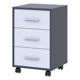 Тумба Doros Т3 Графіт/Білий 43х42х66.4 (41902062)