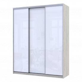 Шафа купе Сіті Лайт Слім Біле Дерево Скло Біле 180х60х225 (44900303)