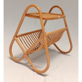 Плетена газетниця з полицею Esty Cruzo