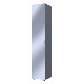 Шафа для одягу Doros Гелар Графіт з Дзеркалом 39х49.5х203.4 (44900244)