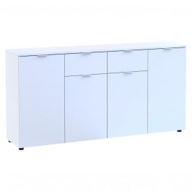 Комод Doros Рон 7 Білий 4 фасади 2 шухляди 160х38х81 (44900222)