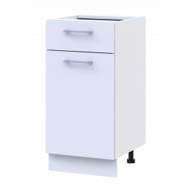 Кухня Doros Лея НЯ82_40 нижня вузька Білий/Дуб Сонома ДСП 40х46.6х82 (81359337.6)