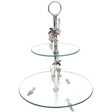 Фруктовница S&T DP41036 LeGrapes 2-х ярусная декоративная 30х20х29 см